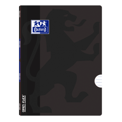 Oxford Openflex Cadernos Agrafados Capa Preta