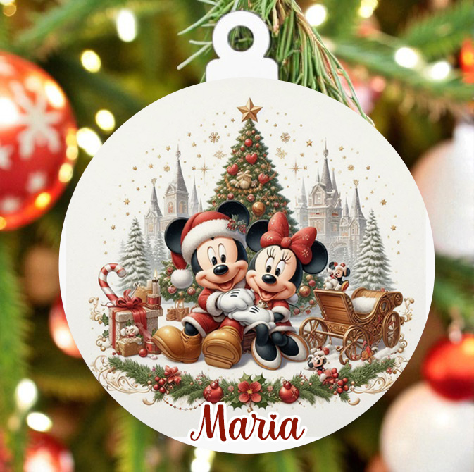 Bolas de Natal de madeira