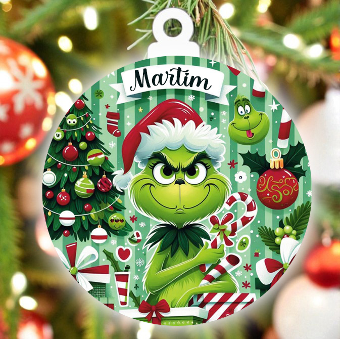 Bolas de Natal de madeira