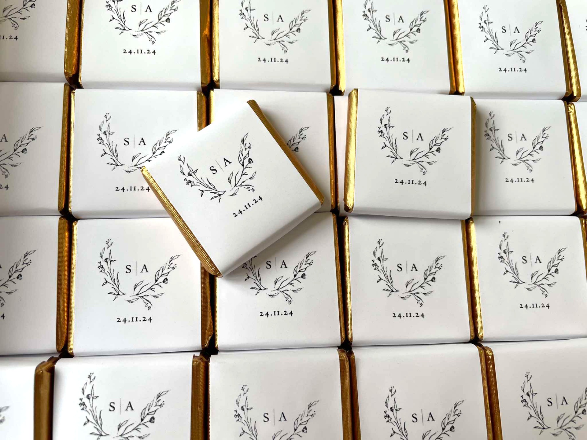 Mini chocolates personailzados