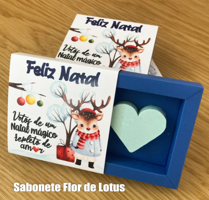 Caixa com Sabonete em formato Coração