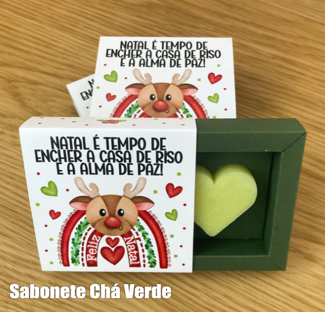 Caixa com Sabonete em formato Coração