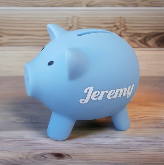 Porquinho Mealheiro Personalizado.