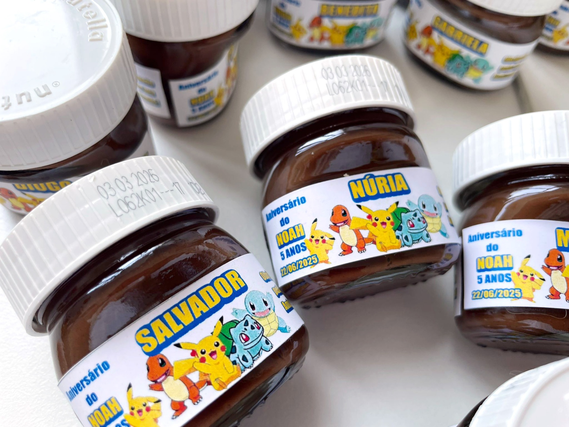 Mini Frasco Nutella 25 gr personalizado