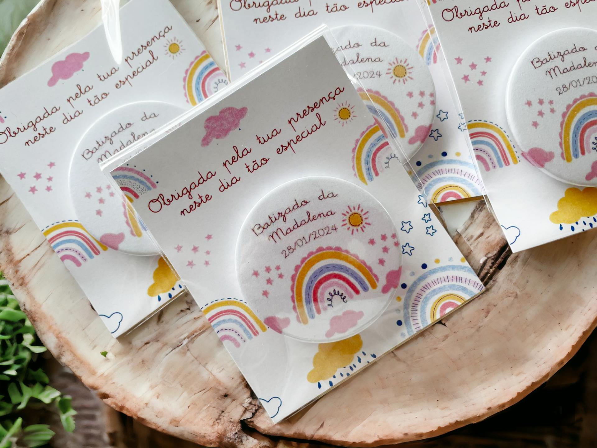 Íman com postal personalizado