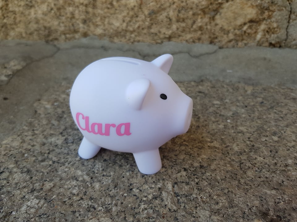 Porquinho Mealheiro Personalizado.