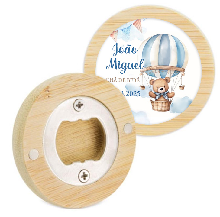 Abre Caricas Íman De Bambu Natural