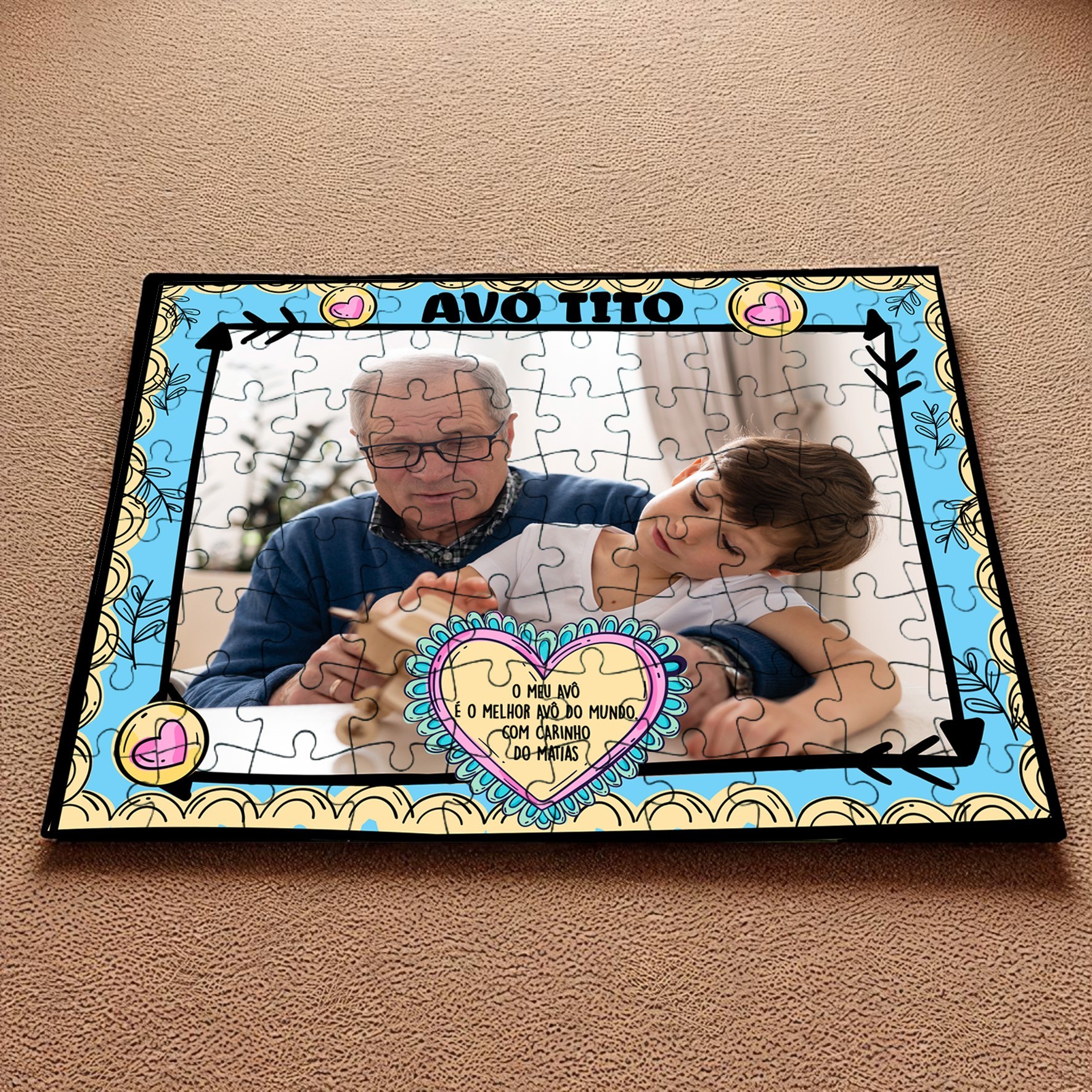 Puzzle para Avós com Fotografia