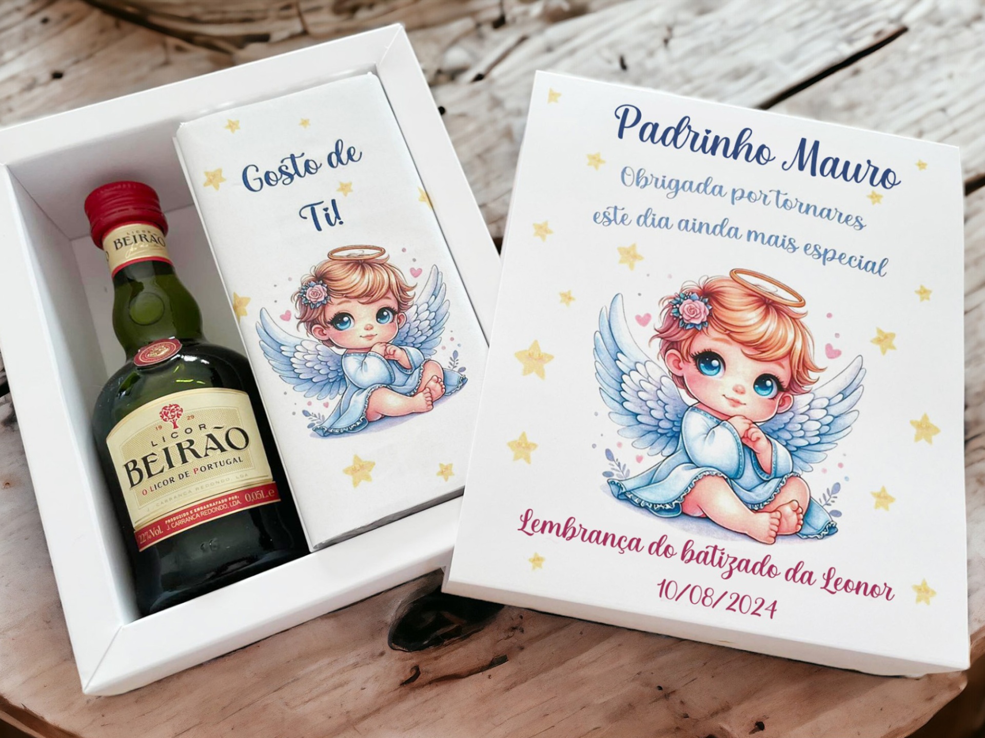 Lembrança de Batizado ou Comunhão para Madrinha ou Padrinho