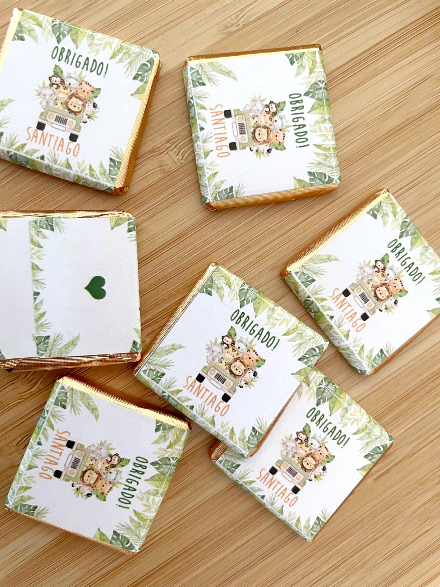 Mini chocolates personailzados