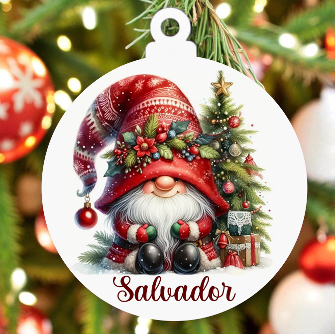 Bolas de Natal de madeira