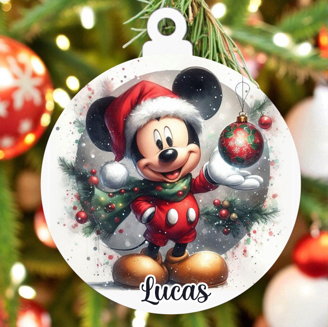 Bolas de Natal de madeira