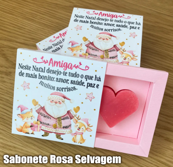 Caixa com Sabonete em formato Coração