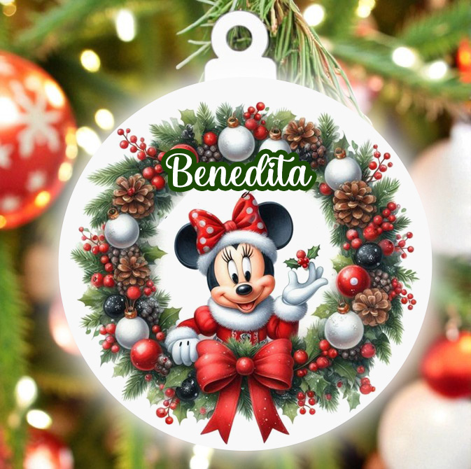 Bolas de Natal de madeira