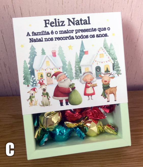 Caixa com 9 Bombons Pralines com Recheio de Leite