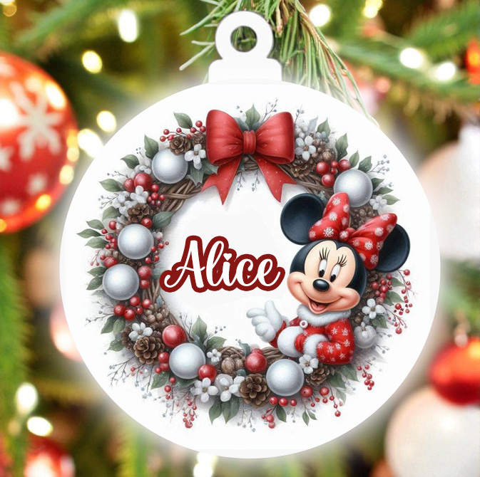 Bolas de Natal de madeira