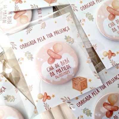 Íman com postal personalizado