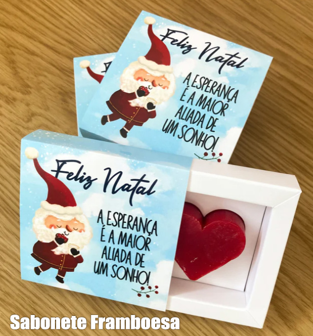 Caixa com Sabonete em formato Coração
