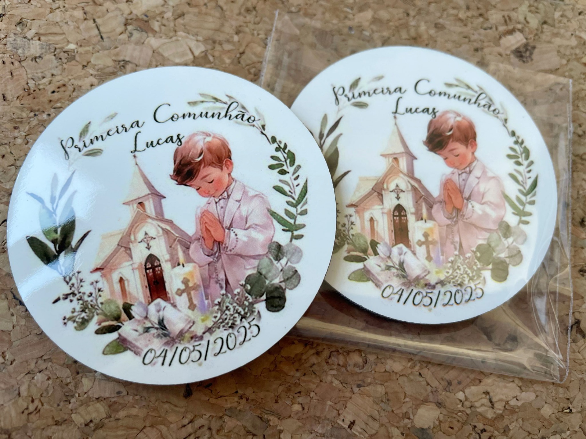 Íman de madeira personalizado