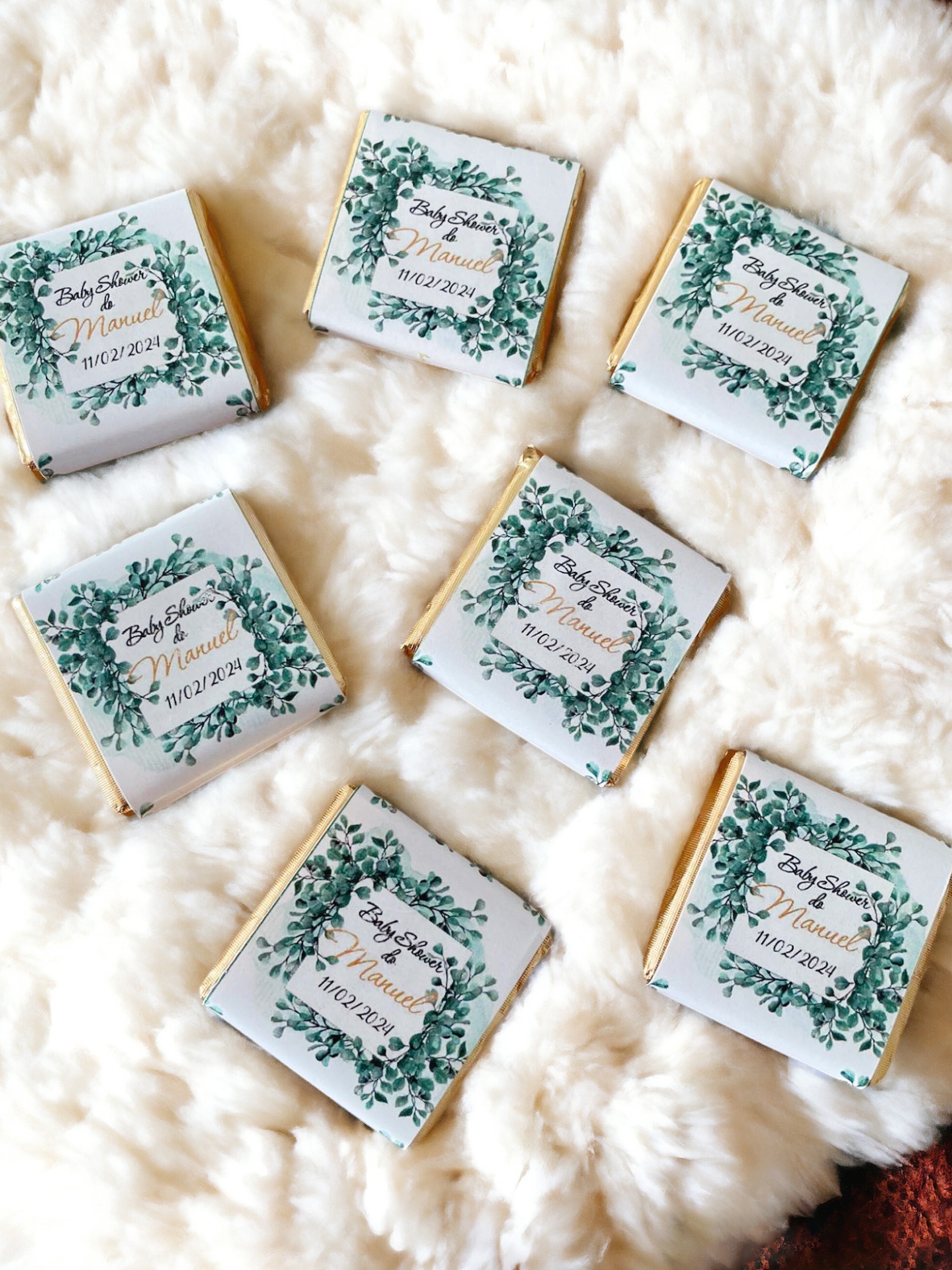 Mini chocolates personailzados