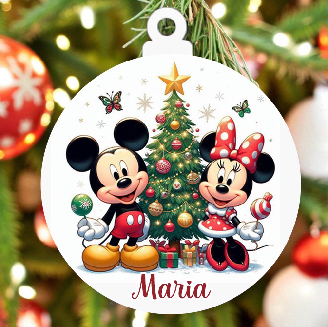 Bolas de Natal de madeira