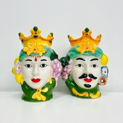 Cabeça Siciliana Mulher (Verde)