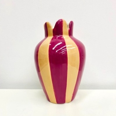 Jarra Riscas Roxo/Beje