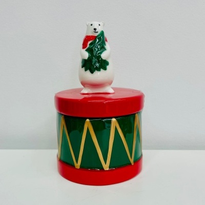 Caixa Tambor Urso Polar Natal
