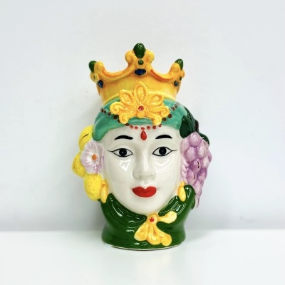 Cabeça Siciliana Mulher (Verde)