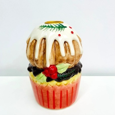 Porta-velas Bolo de Natal