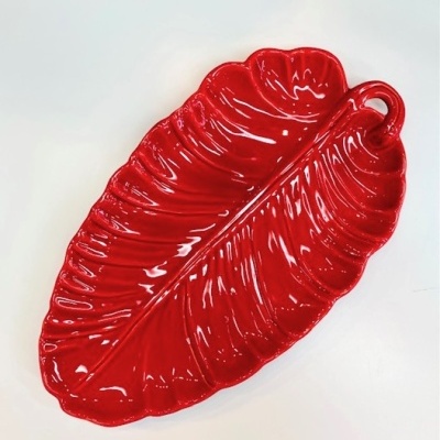 Travessa Folha de Bananeira (vermelha)