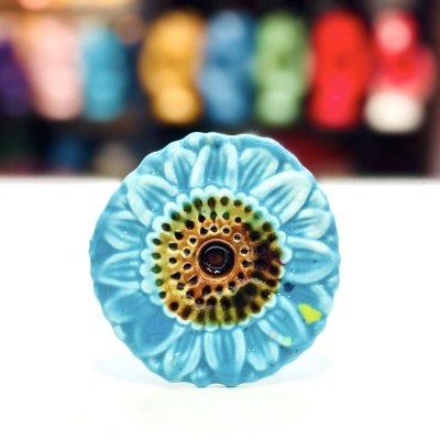 Girassol Azul Turquesa