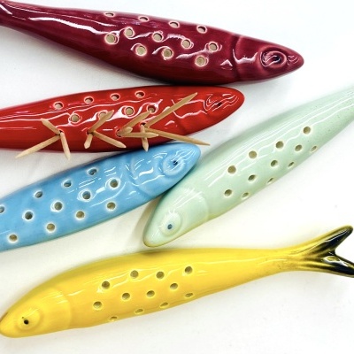 Sardinha Paliteiro Azul Claro