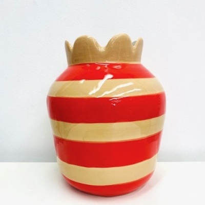 Jarra Riscas Laranja/Beje