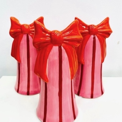 Porta-velas Laço Laranja