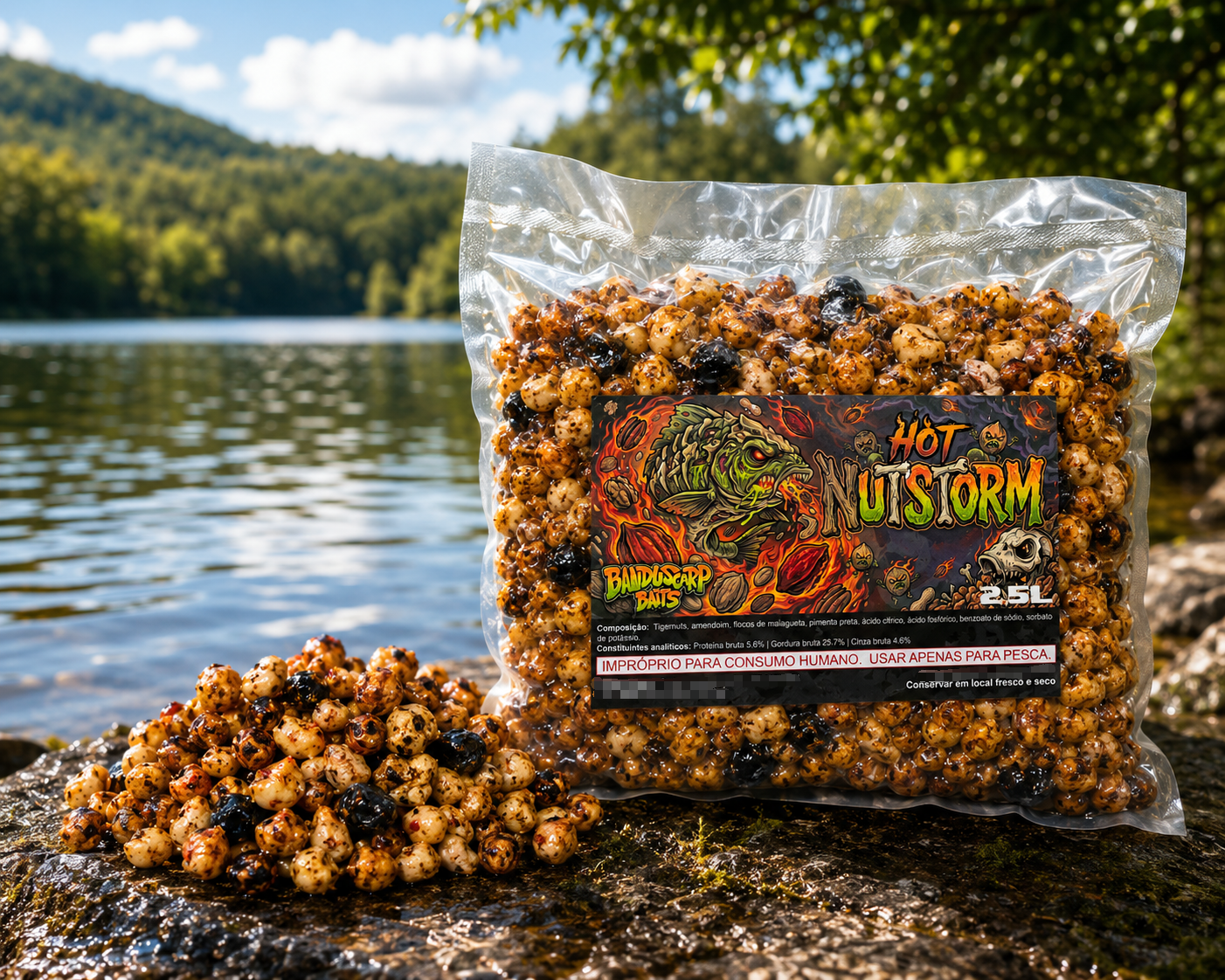 Hot Nutstorm – Mistura Premium de Partículas com Amendoins, Chili e Pimenta Preta 2,5l Hot Nutstorm – Mistura Premium de Partículas com Amendoins, Chili e Pimenta Preta 2,5l