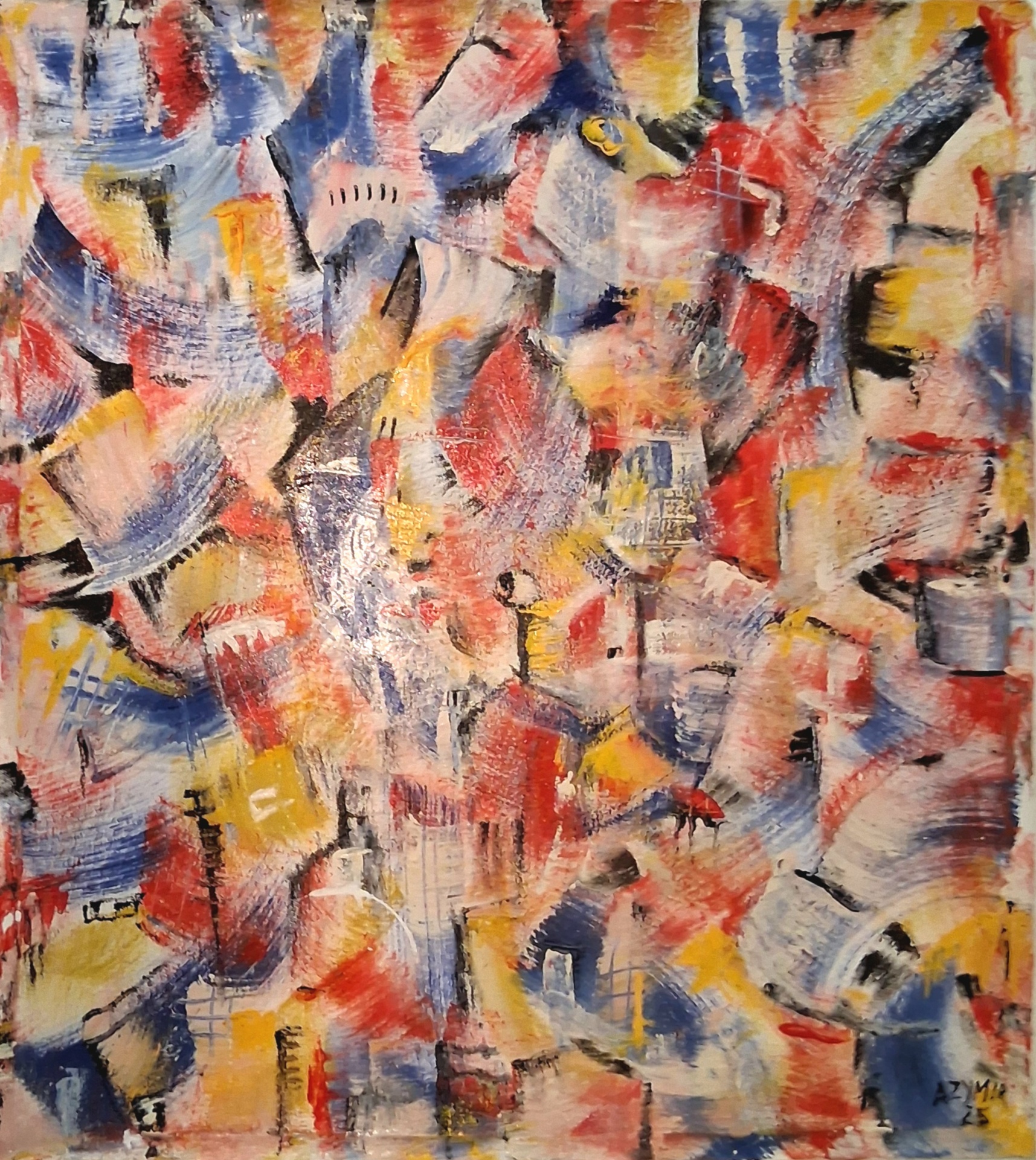 Pinceladas, em concreto Pinceladas, em concreto