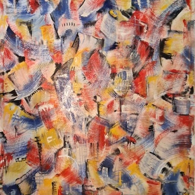 Pinceladas, em concreto