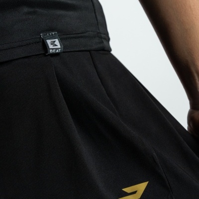 Saia de Padel Plissada Beat4  (Preto/Dourado)