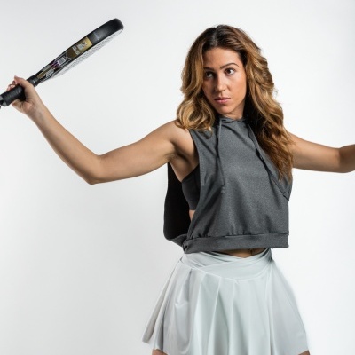 T-shirt sem Mangas com Capuz Beat4 (Cinzento escuro)