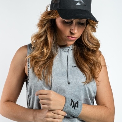 T-shirt sem Mangas com Capuz Beat4 (Cinza)