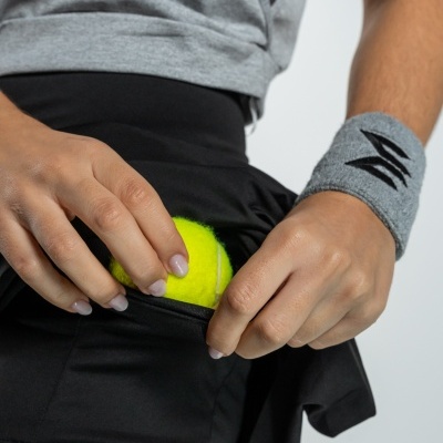 Saia de Padel Plissada Beat4  (Preto/Dourado)