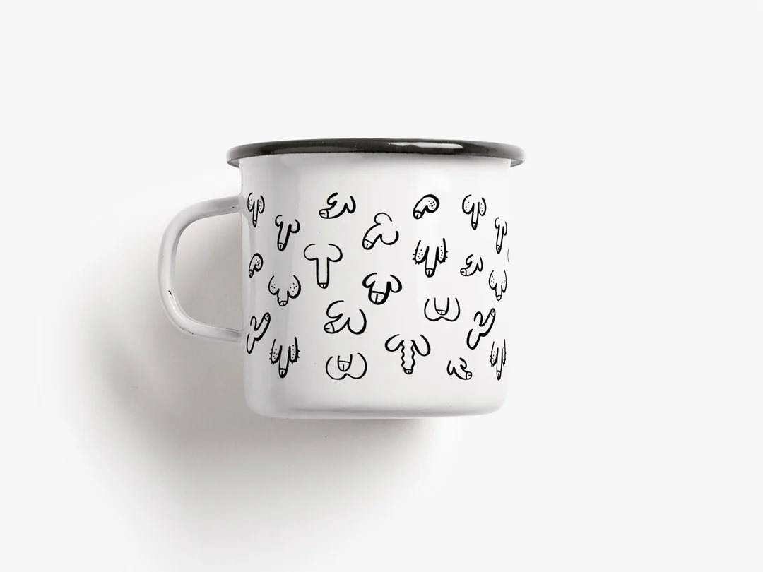 Caneca esmalte - THICK friends Caneca esmalte - THICK friends