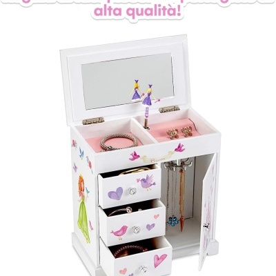 Guarda Jóias Musical grande Princesa