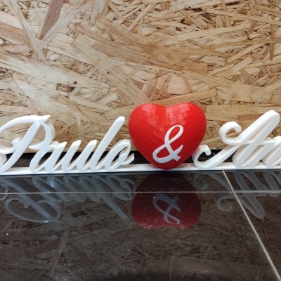 Nomes com coração PERSONALIZADO