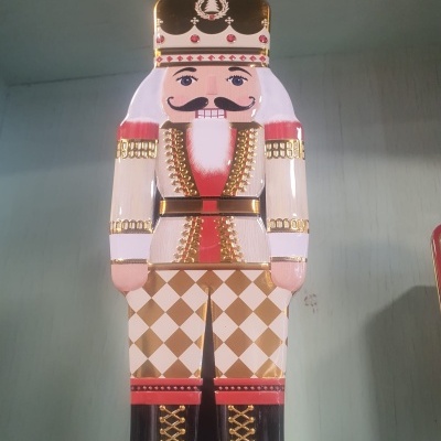 Caixa de metal Quebra Nozes branco