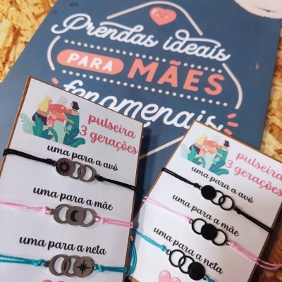 pulseira 3 gerações mãe-avó- filha
