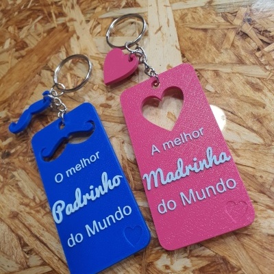 Porta chaves Padrinho/Madrinha