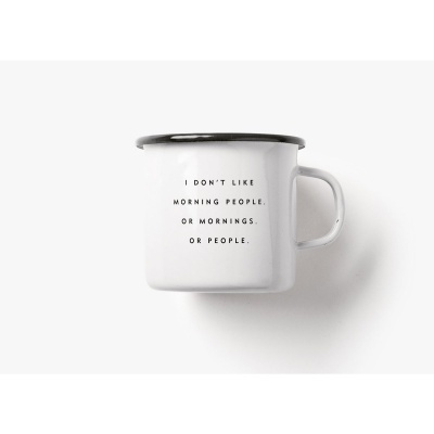Caneca esmalte MORNING PEOPLE
