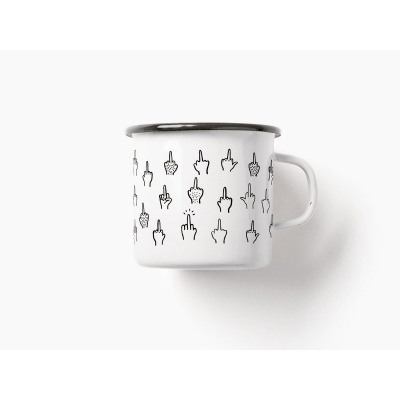 Caneca esmalte F*&K YOU